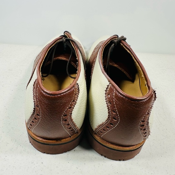 TB Phelps David Oxford Saddle Shoes Ivory / Walnut  size 12 main image 3